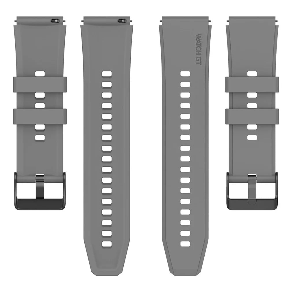 Curea Techsuit W026 pentru Huawei Watch / Xiaomi Watch Series, 22mm, Gri