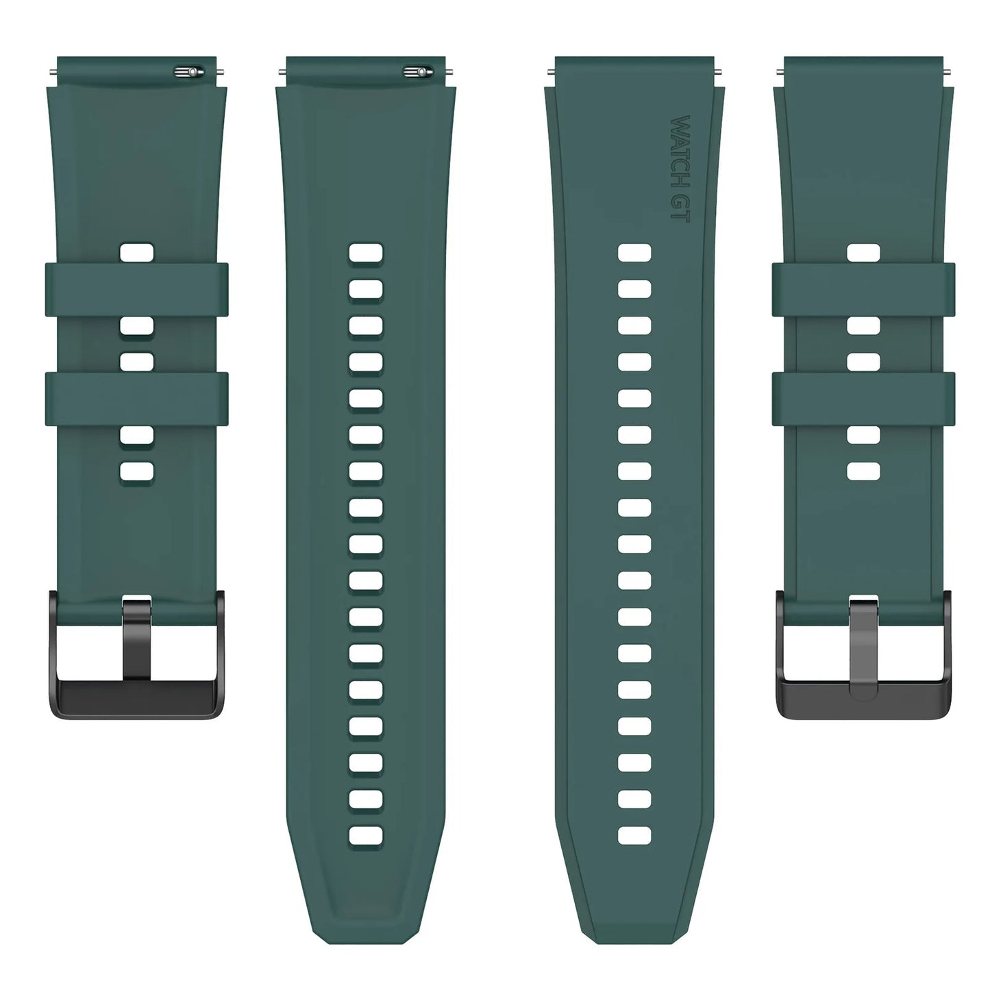 Curea Techsuit W026 pentru Huawei Watch / Xiaomi Watch Series, 22mm, Verde Inchis