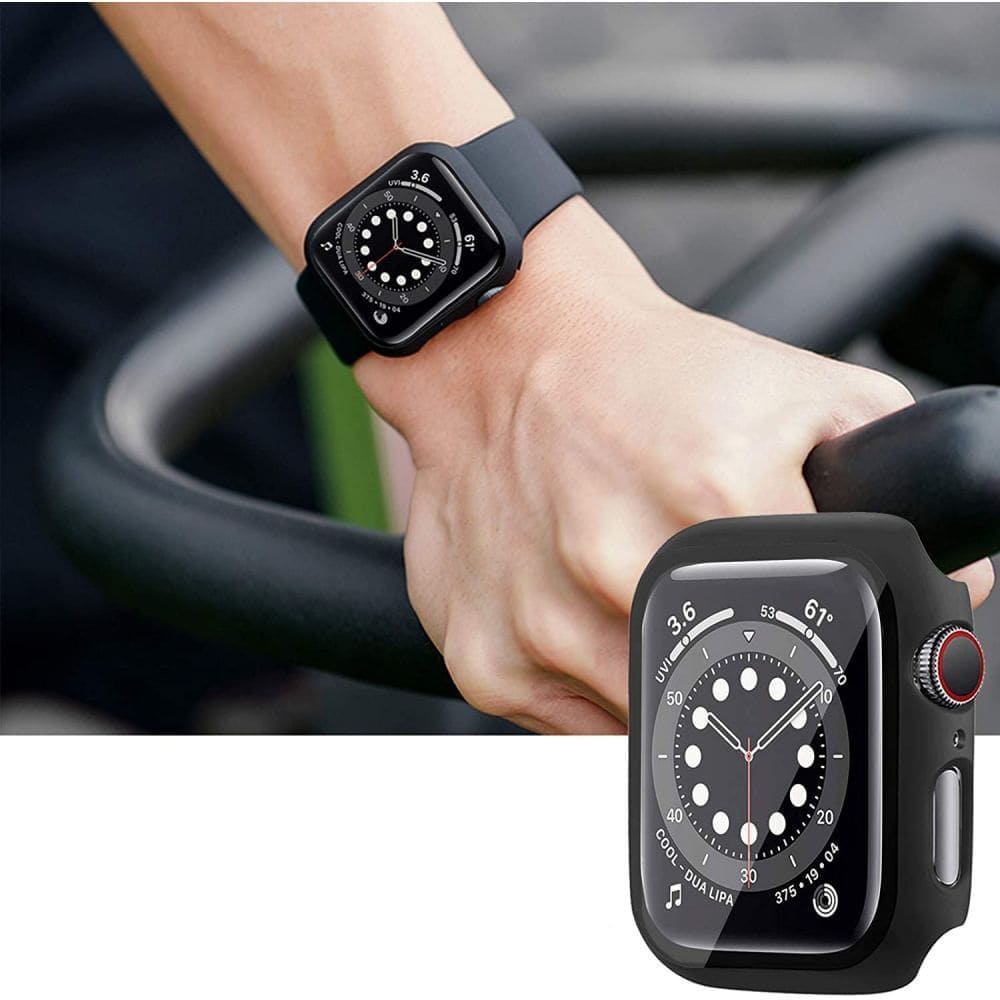 Curea Techsuit W031 pentru Apple Watch 42mm / 41mm / 40mm / 38mm Series, Neagra
