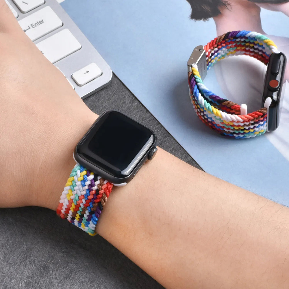 Curea Techsuit W032 pentru Apple Watch 49mm / 46mm / 45mm / 44mm / 42mm Series, Bleumarin