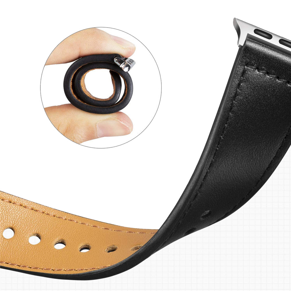 Curea Techsuit W033 pentru Apple Watch 42mm / 41mm / 40mm / 38mm Series, Neagra