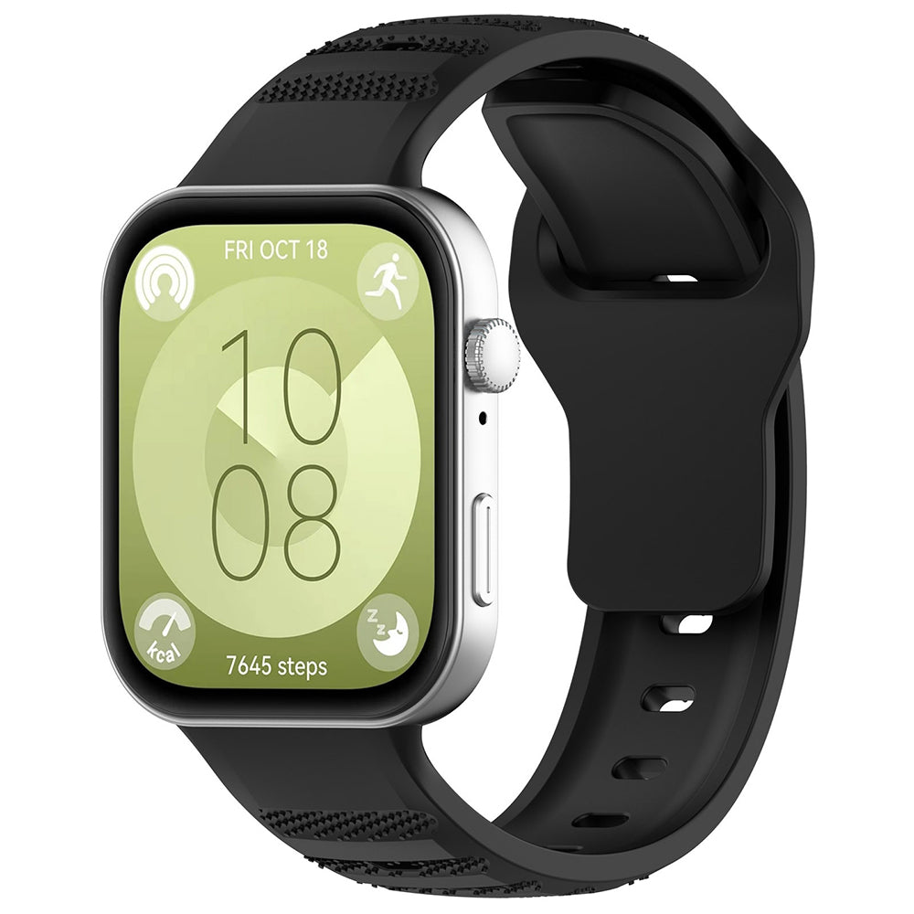 Curea Techsuit W050 pentru Huawei Watch Fit 4 Pro / Fit 4 / Fit 3, Neagra