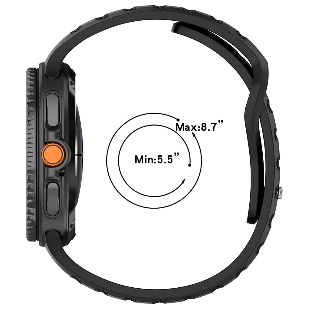 Curea Techsuit W050 pentru Samsung Galaxy Watch 8 Classic / Watch8 44mm / Watch 8 40mm, Albastra