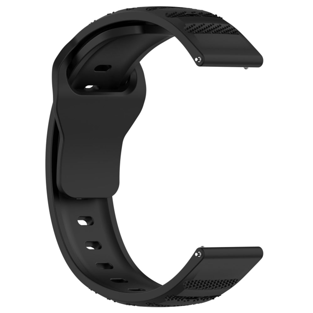 Curea Techsuit W050 pentru Samsung Galaxy Watch / Huawei Watch Series, 20mm, Neagra