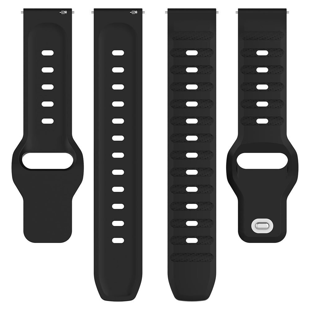 Curea Techsuit W050 pentru Samsung Galaxy Watch / Huawei Watch Series, 20mm, Neagra