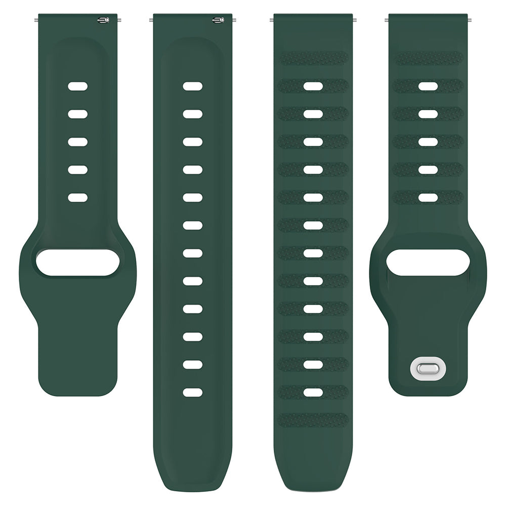 Curea Techsuit W050 pentru Samsung Galaxy Watch / Huawei Watch Series, 20mm, Verde