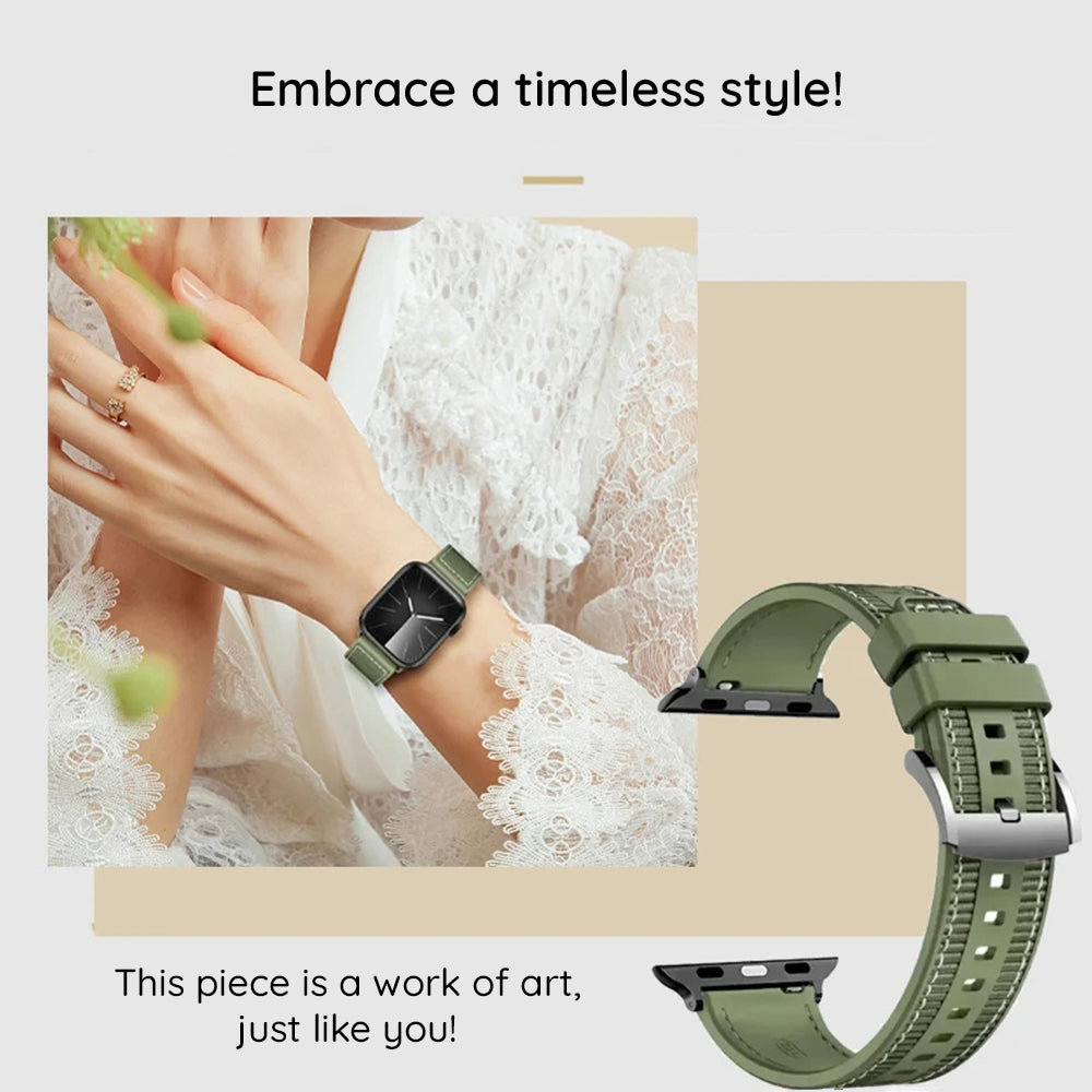Curea Techsuit W051 pentru Apple Watch 49mm / 46mm / 45mm / 44mm / 42mm Series, Gri