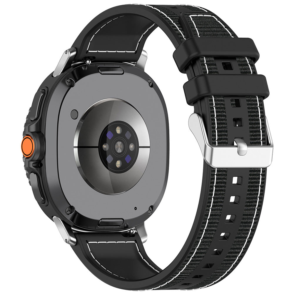 Curea Techsuit W051 pentru Samsung Galaxy Watch8 / Watch8 Classic Series, Neagra