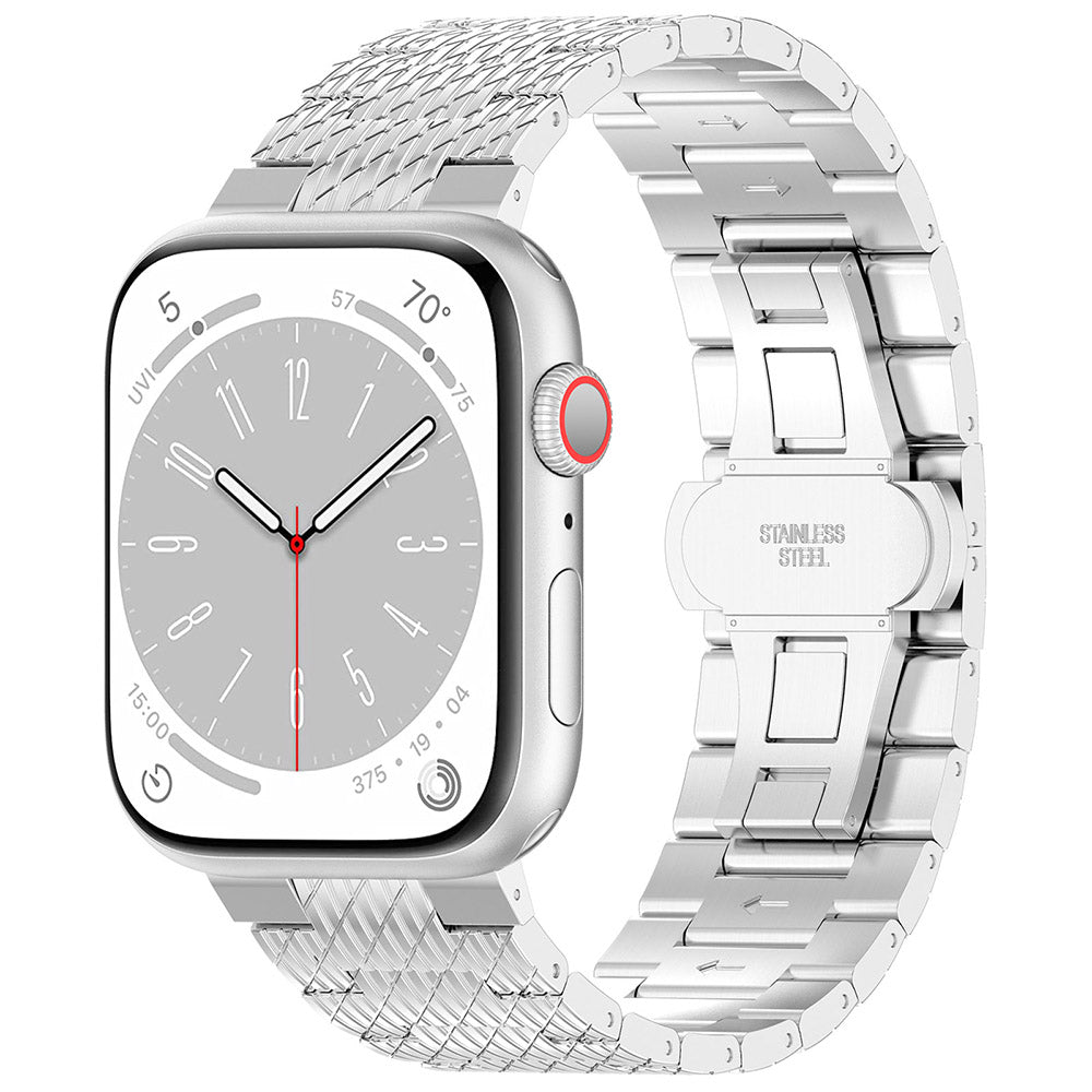 Curea Techsuit W052 pentru Apple Watch 49mm / 46mm / 45mm / 44mm / 42mm Series, Argintie