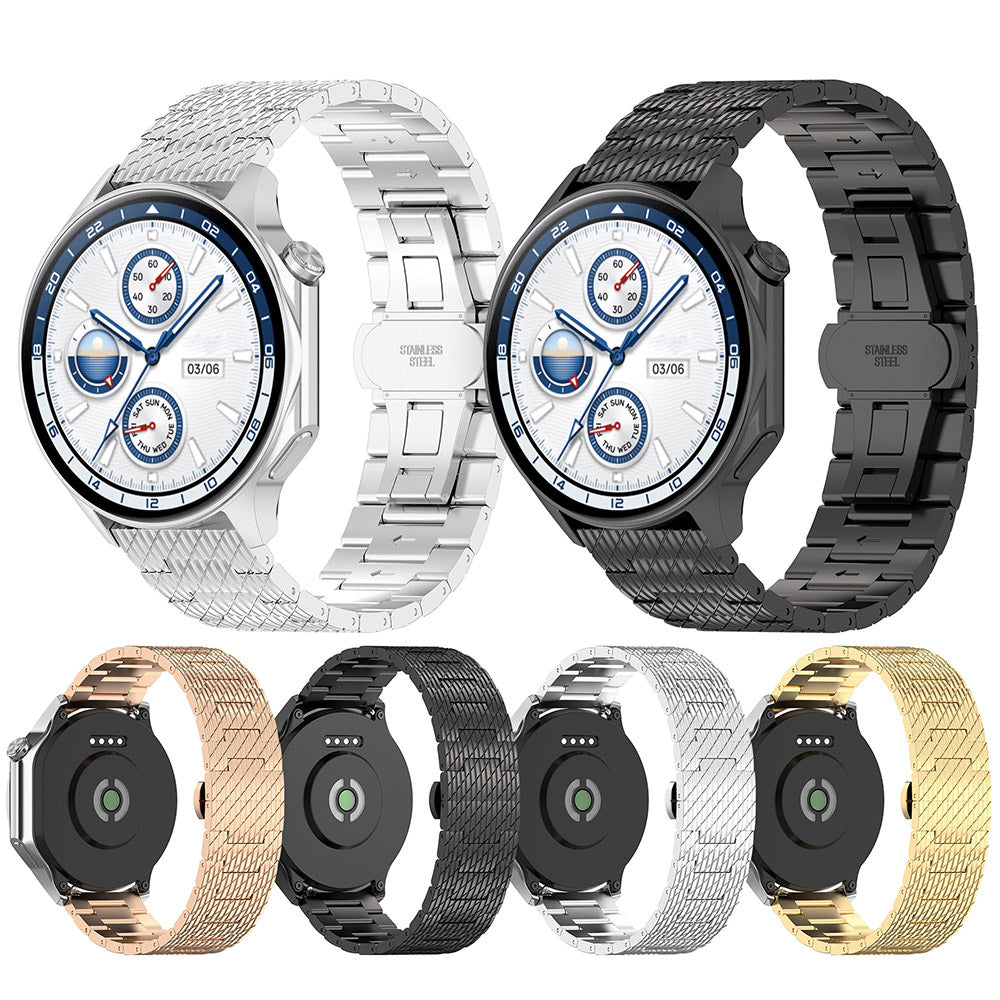 Curea Techsuit W052 pentru Huawei Watch / Xiaomi Watch Series, 22mm, Aurie