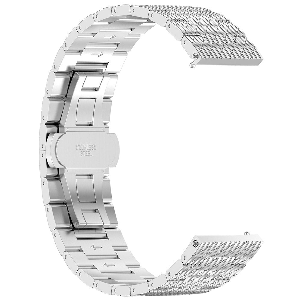 Curea Techsuit W052 pentru Samsung Galaxy Watch / Huawei Watch Series, 20mm, Argintie
