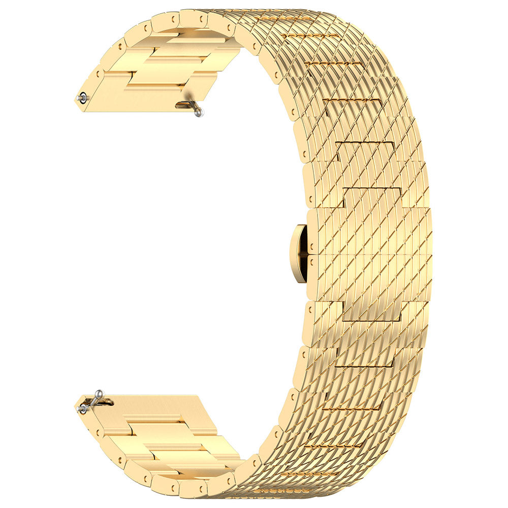 Curea Techsuit W052 pentru Samsung Galaxy Watch / Huawei Watch Series, 20mm, Aurie