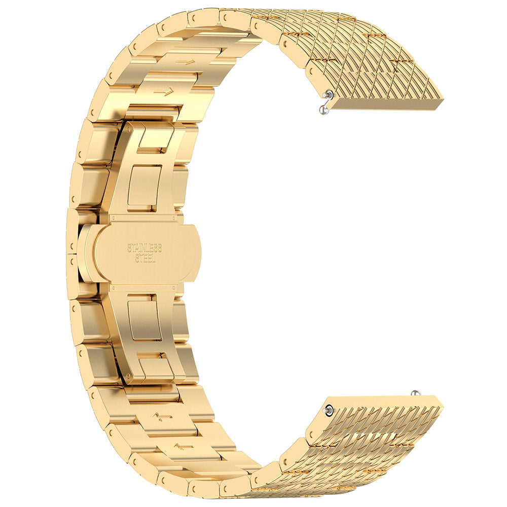 Curea Techsuit W052 pentru Samsung Galaxy Watch / Huawei Watch Series, 20mm, Aurie