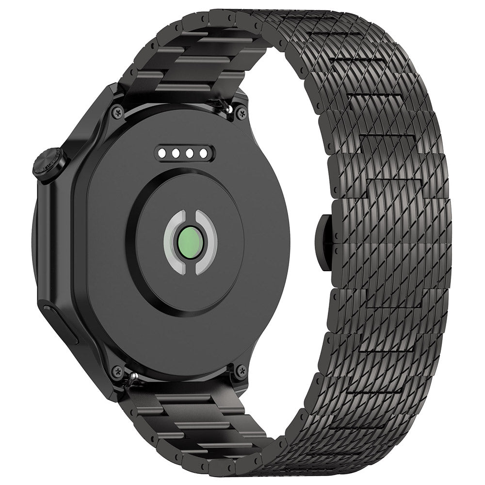 Curea Techsuit W052 pentru Samsung Galaxy Watch / Huawei Watch Series, 20mm, Neagra