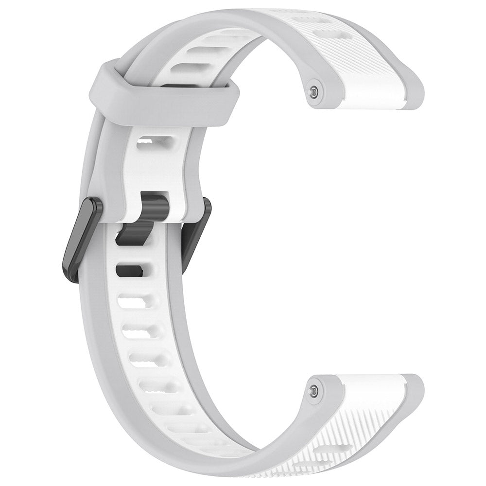 Curea Techsuit W053 pentru Huawei Watch / Garmin Watch Series, 18mm, Alba