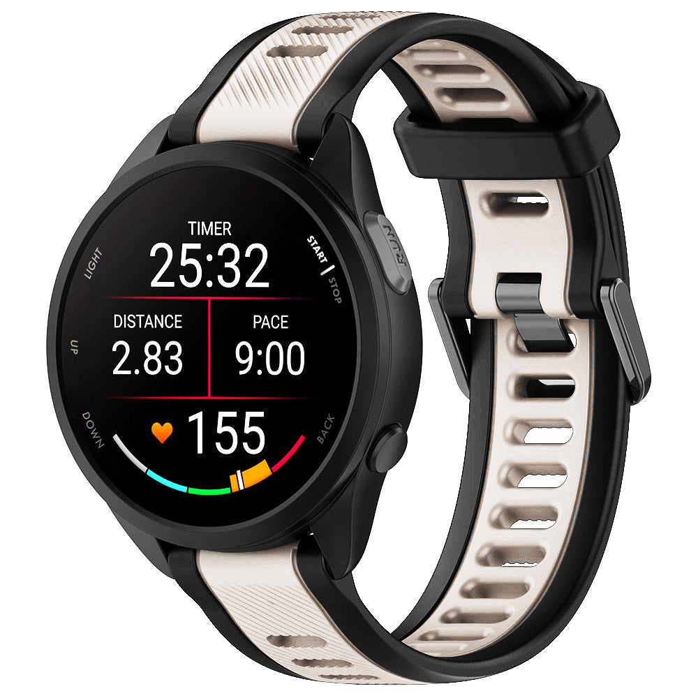Curea Techsuit W053 pentru Huawei Watch / Garmin Watch Series, 18mm, Bej