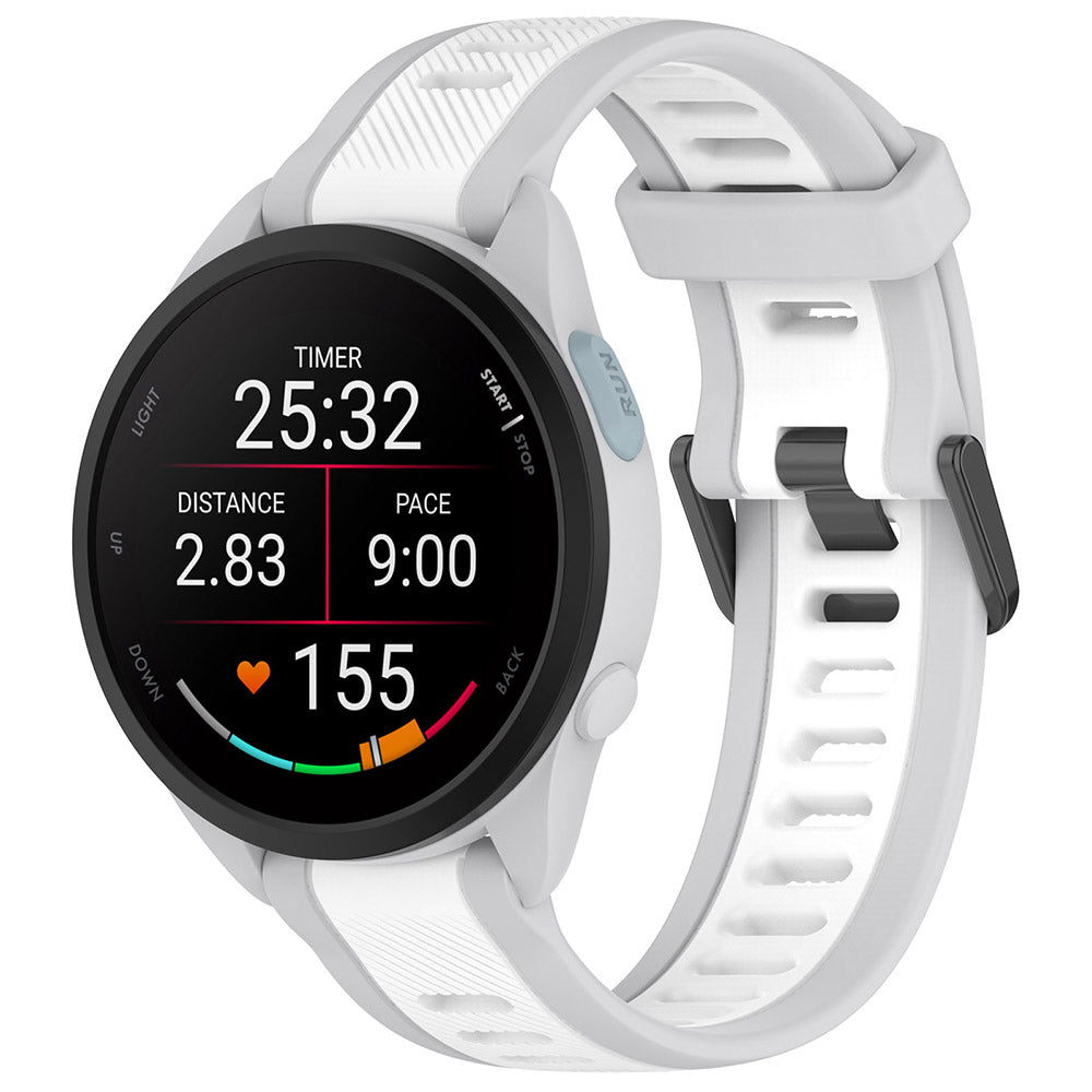 Curea Techsuit W053 pentru Samsung Galaxy Watch / Huawei Watch Series, 20mm, Alba