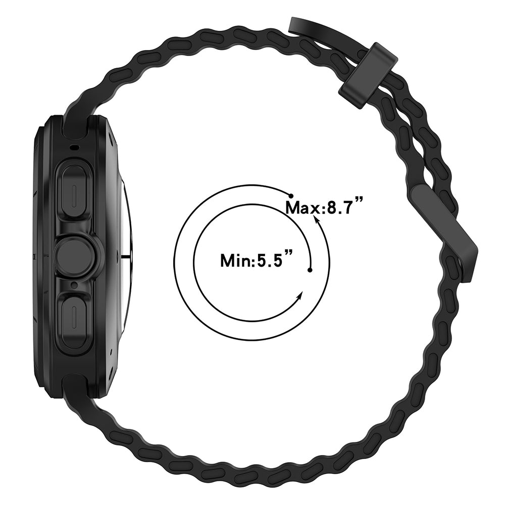 Curea Techsuit W062 pentru Samsung Galaxy Watch Ultra, Gri
