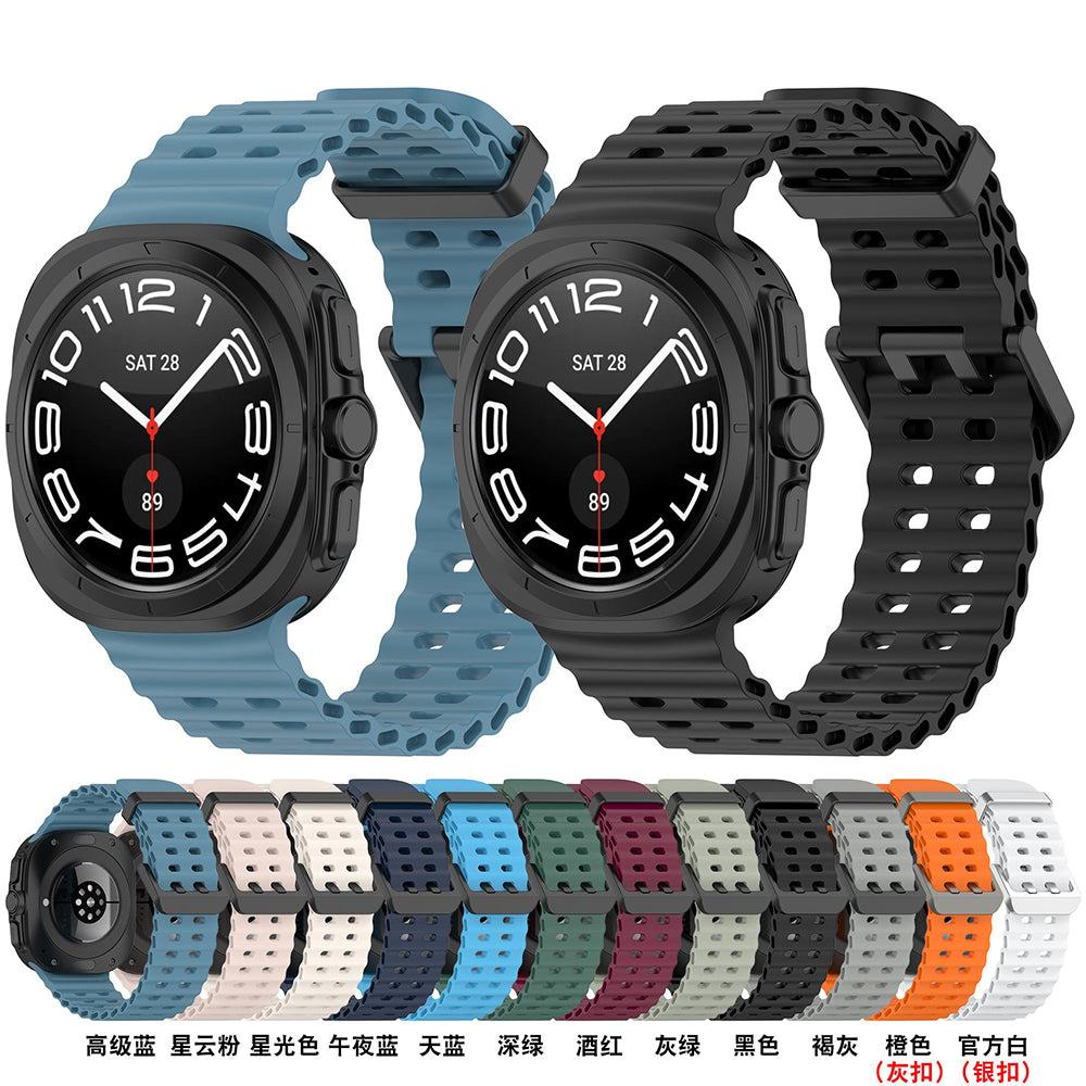 Curea Techsuit W062 pentru Samsung Galaxy Watch Ultra, Verde