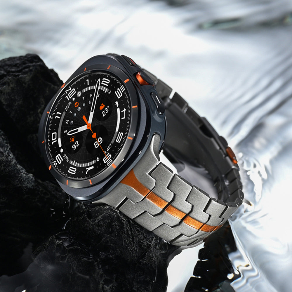 Curea Techsuit W063 pentru Samsung Galaxy Watch Ultra, Gri