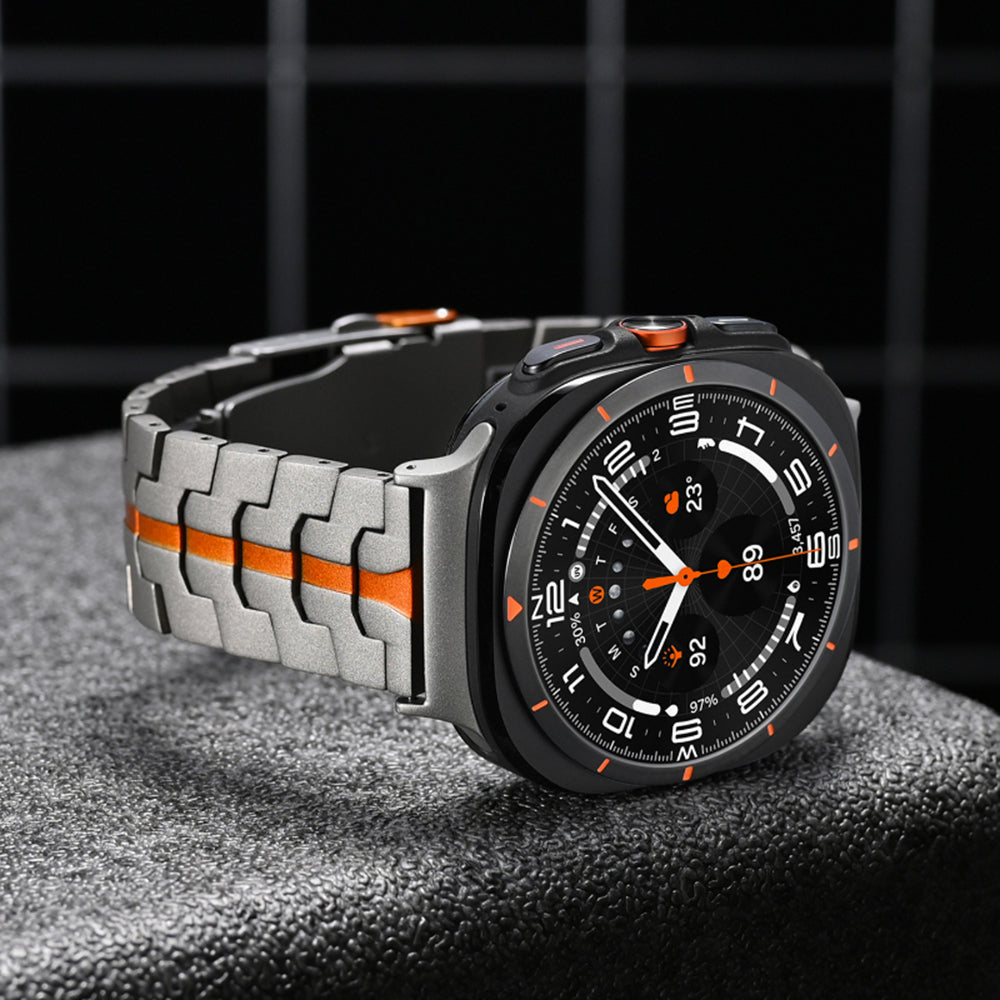 Curea Techsuit W063 pentru Samsung Galaxy Watch Ultra, Gri