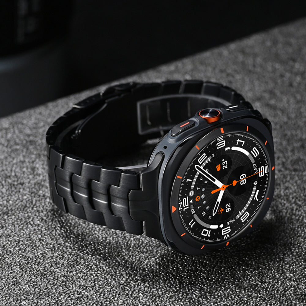 Curea Techsuit W063 pentru Samsung Galaxy Watch Ultra, Portocalie