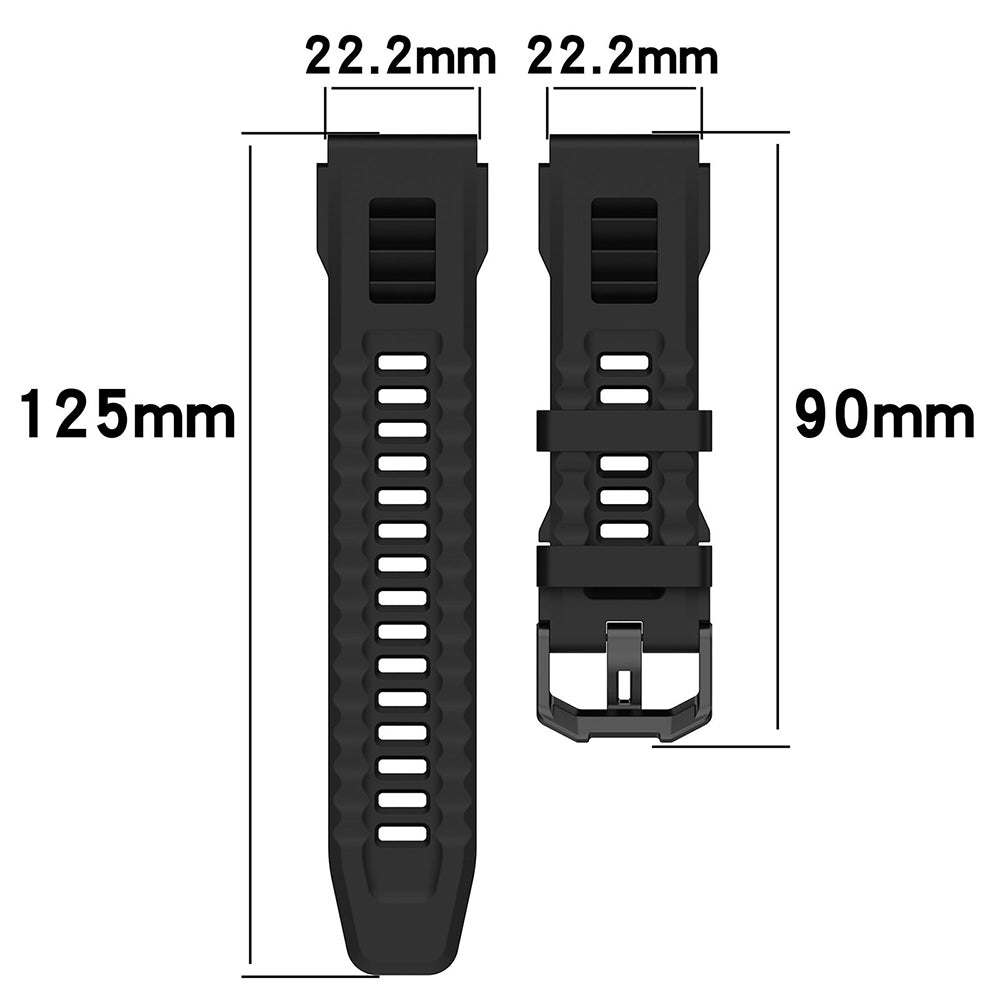Curea Techsuit W067 pentru Amazfit T-Rex Ultra, Neagra