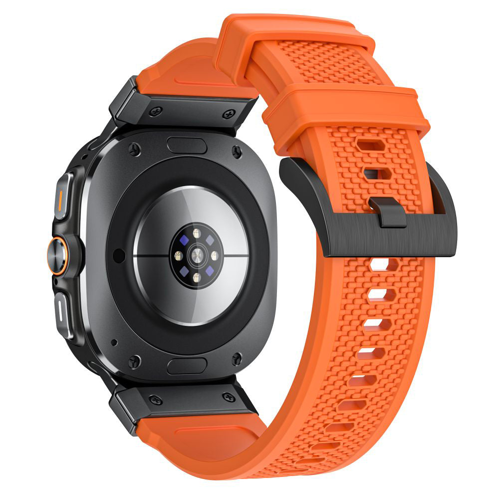 Curea Techsuit W068 pentru Samsung Galaxy Watch Ultra, Portocalie Neagra