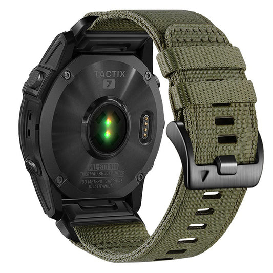 Curea Techsuit W070 pentru Garmin Instinct / Approach / Fenix Watch Series, 20mm, Verde Inchis