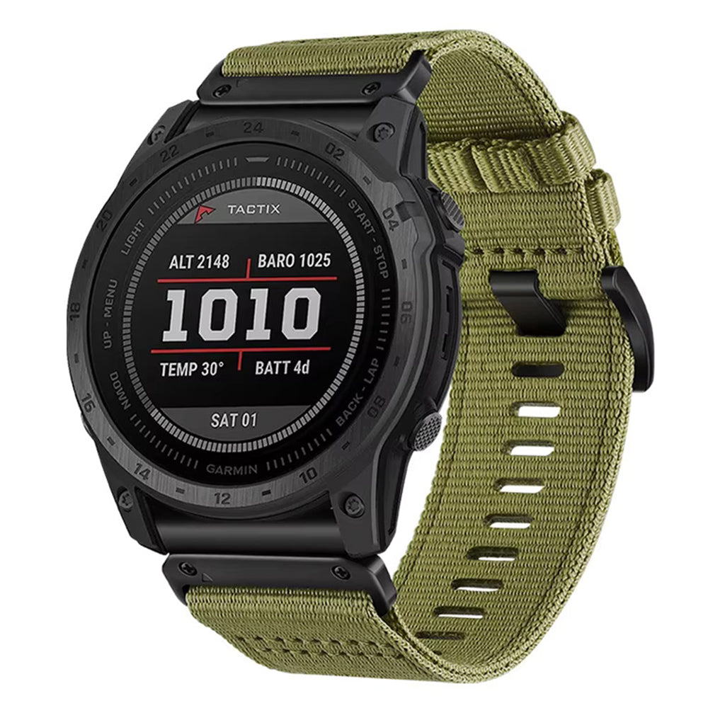 Curea Techsuit W070 pentru Garmin Watch Fenix / Forerunner Series, 22mm, Verde