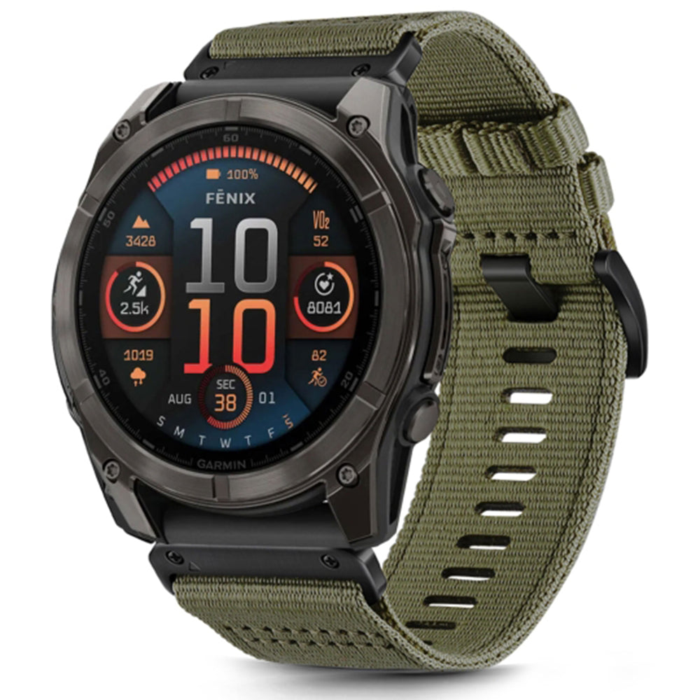 Curea Techsuit W070 pentru Garmin Watch Fenix Series, 26mm, Verde Inchis