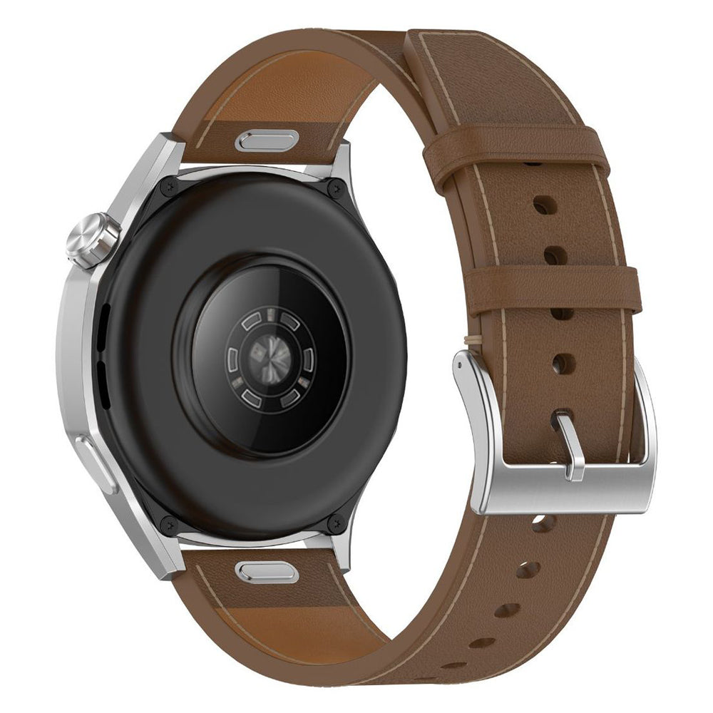 Curea Techsuit W073 pentru Samsung Galaxy Watch / Huawei Watch Series, 22mm, Maro