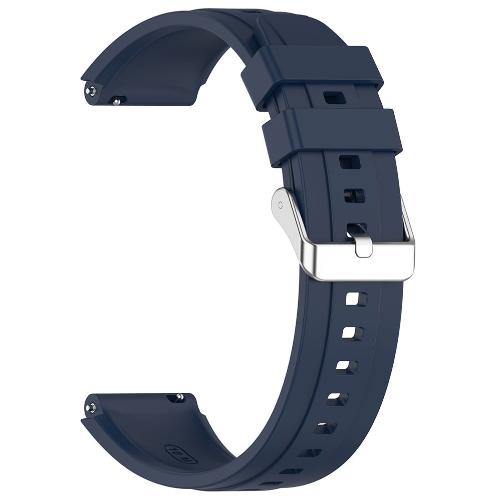 Curea Techsuit W075 pentru Huawei Watch / Garmin Watch Series, 18mm, Bleumarin