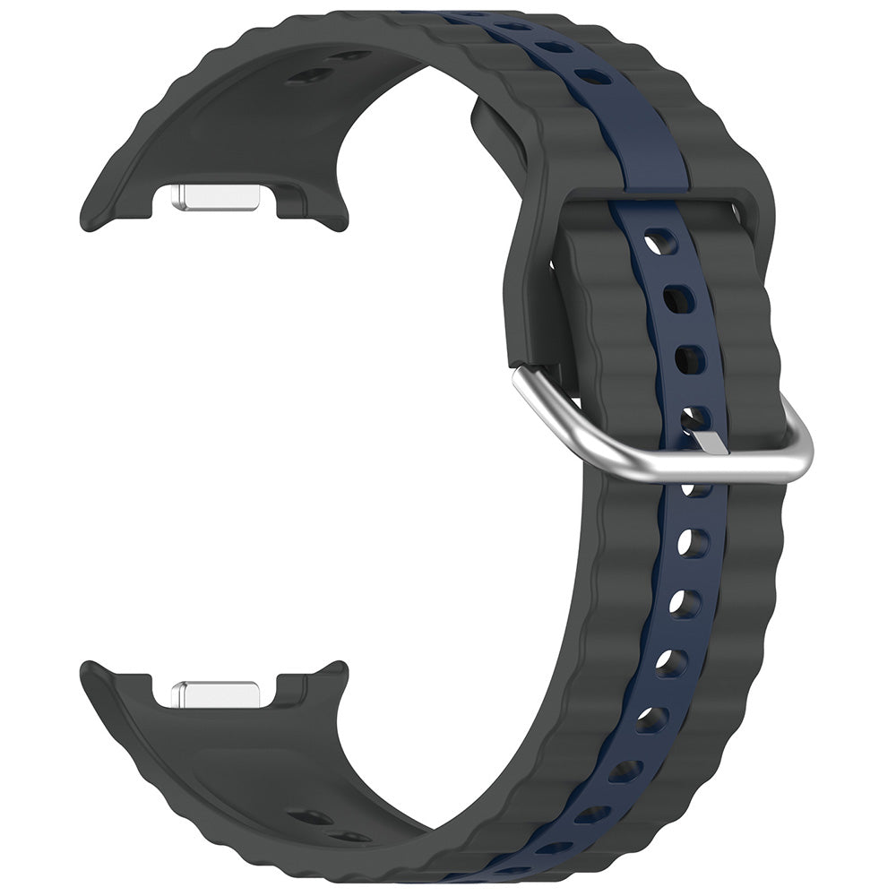 Curea Techsuit W078 pentru Samsung Galaxy Watch 8 Classic / Watch8 44mm / Watch 8 40mm, Gri