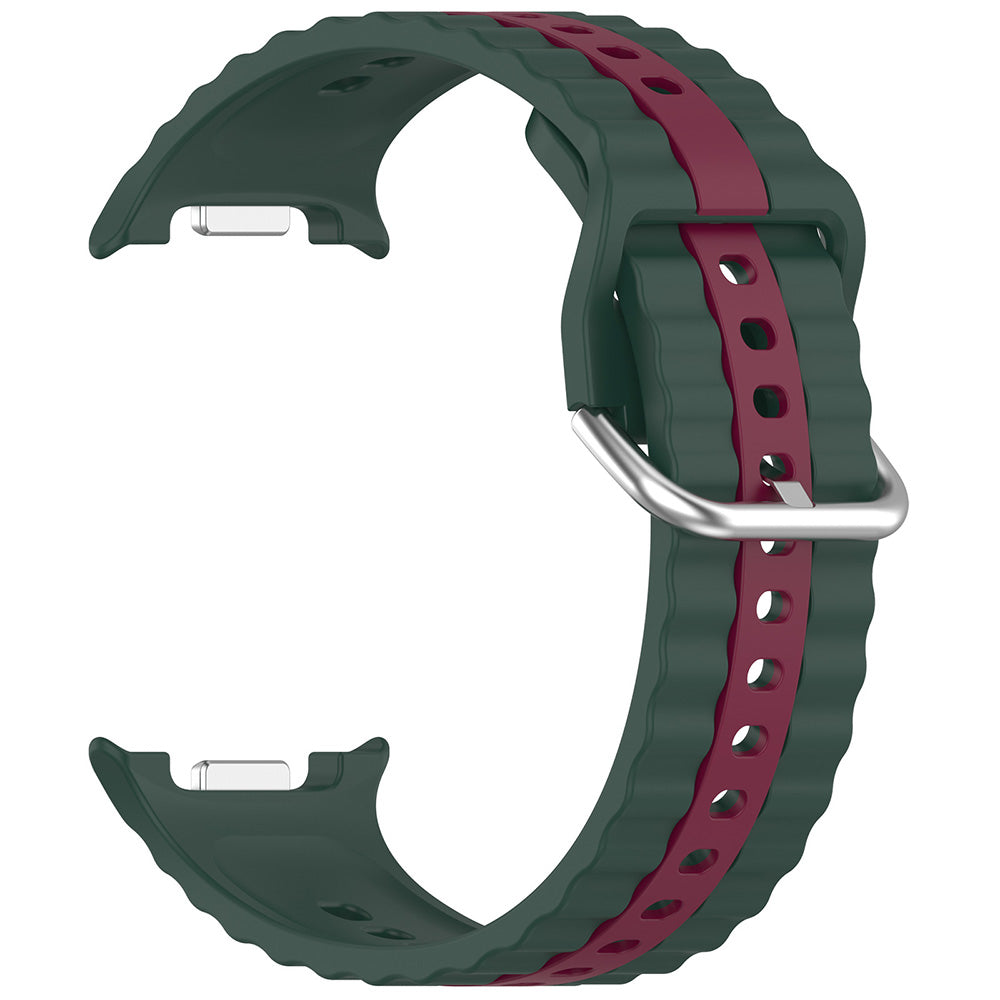 Curea Techsuit W078 pentru Samsung Galaxy Watch8 / Watch8 Classic Series, Verde Inchis