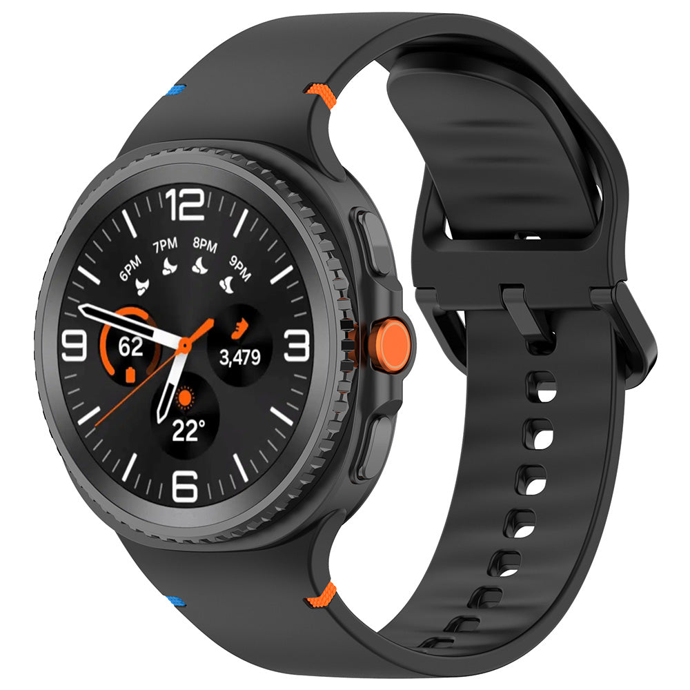 Curea Techsuit W079 pentru Samsung Galaxy Watch8 / Watch8 Classic Series, Neagra