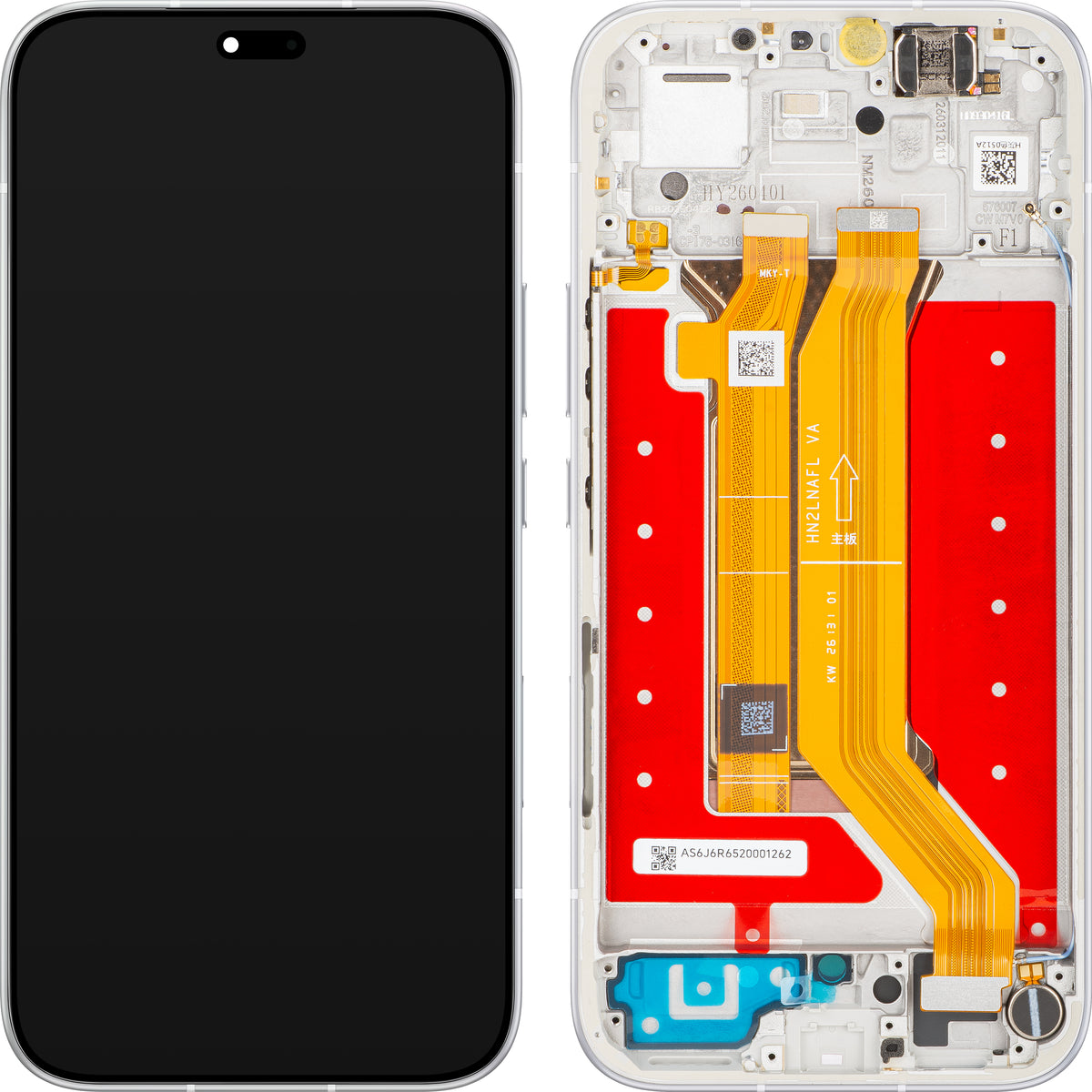 Display cu Touchscreen Honor 600e / 600 Lite, cu Rama, Gri (Velvet Grey), Service Pack 0235ASUM