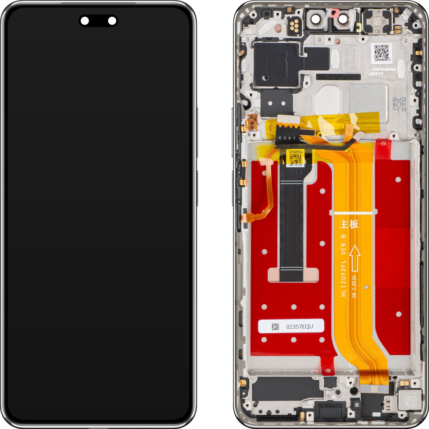 Display cu Touchscreen Huawei nova 14 Pro, cu Rama, Alb, Service Pack 02357EQU
