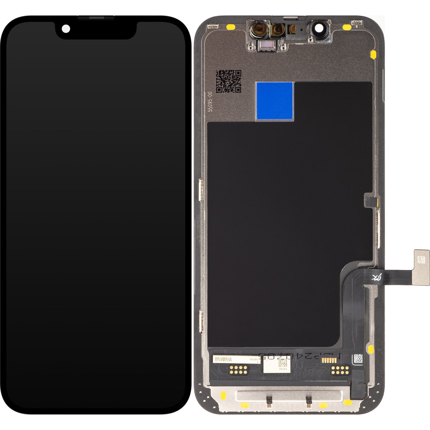 Display cu Touchscreen JK pentru Apple iPhone 13 mini, cu Rama, Versiune LCD In-Cell, Negru