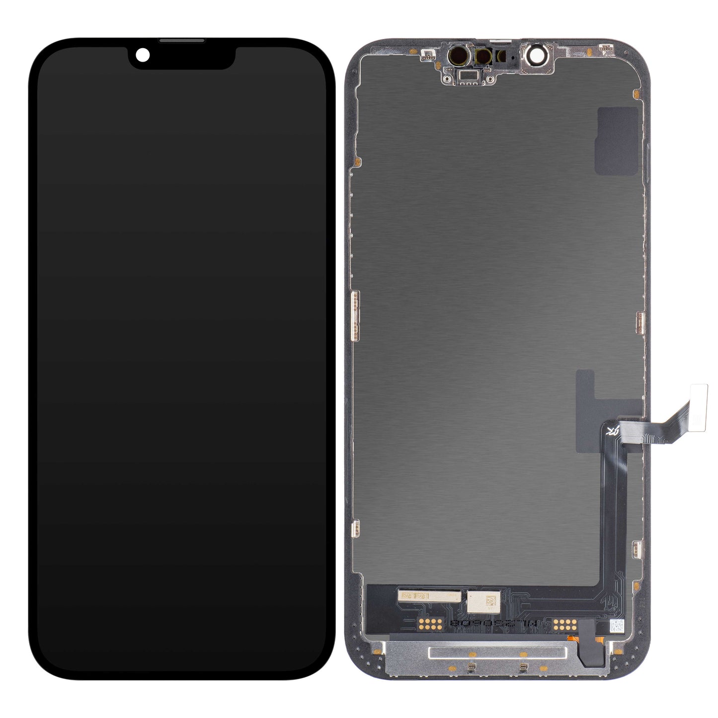 Display cu Touchscreen JK pentru Apple iPhone 14 Plus, cu Rama, Versiune LCD In-Cell, Negru