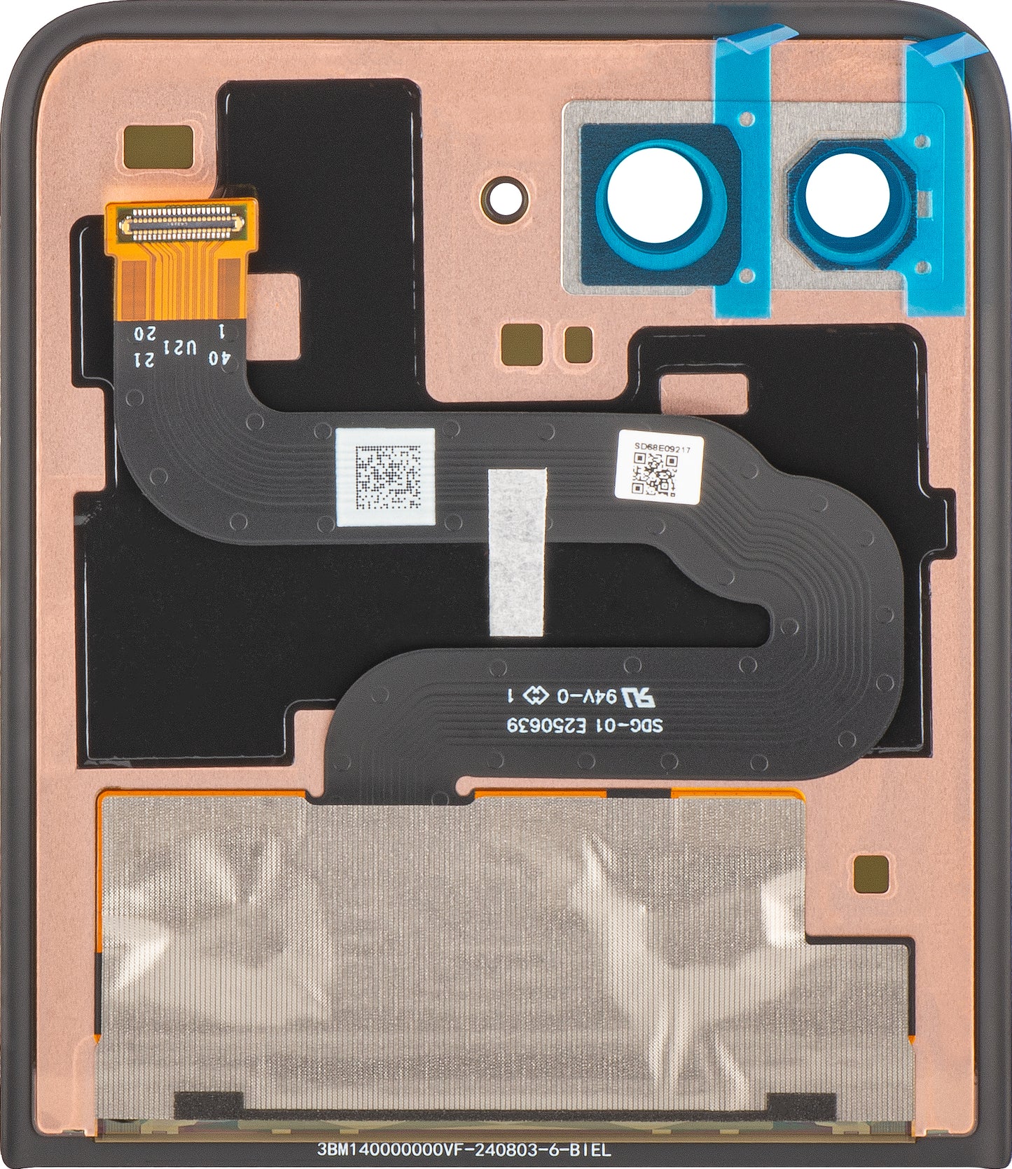 Display cu Touchscreen Motorola Razr+ 2025 / Razr+ 2024 / Razr 50 Ultra, Sub Outer, Service Pack 5D68C24593