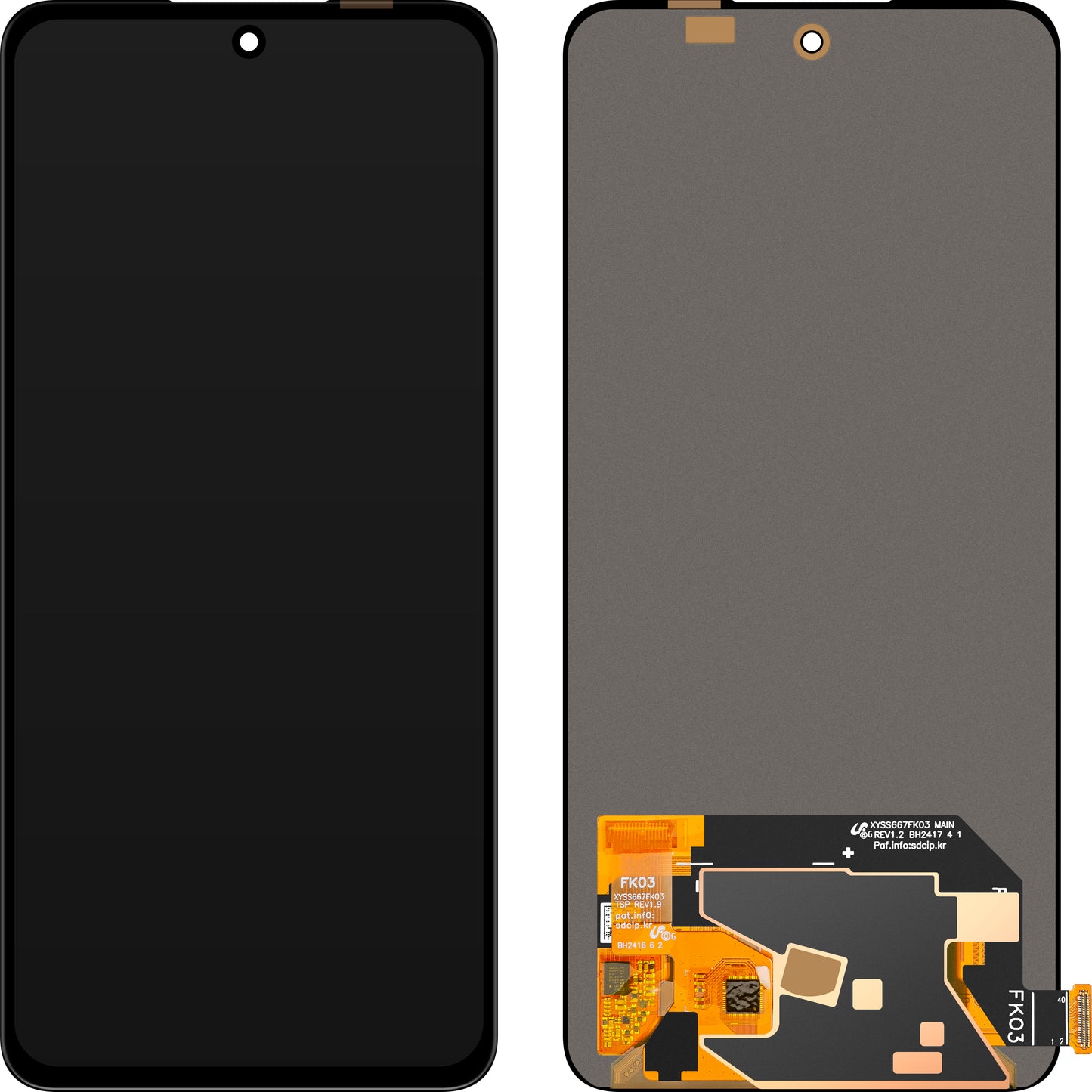 Display cu Touchscreen MP compatibil cu Oppo F27 / K12x / K13 / Reno12 F / Reno12 F 4G / Reno13 F / Reno13 F 4G, Versiune OLED