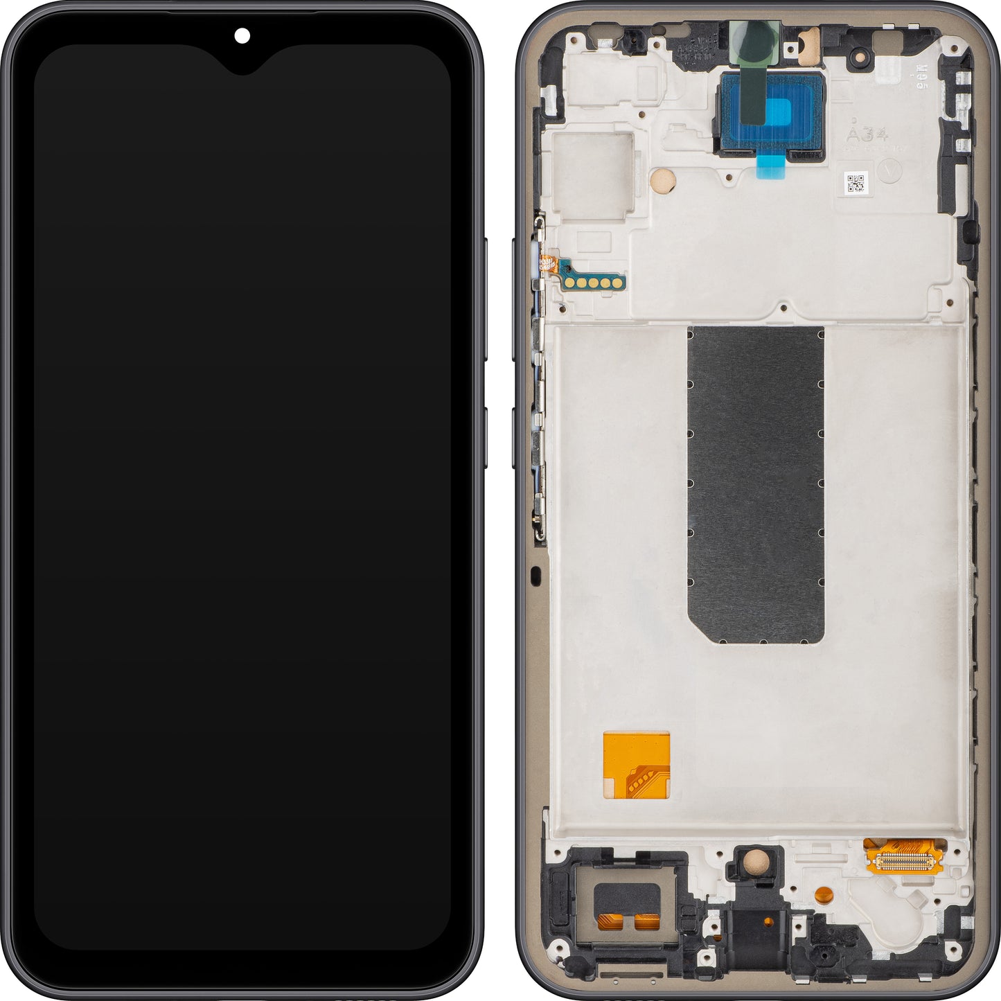 Display cu Touchscreen MP compatibil cu Samsung Galaxy A34 A346, cu Rama, Negru (Graphite), Resigilat