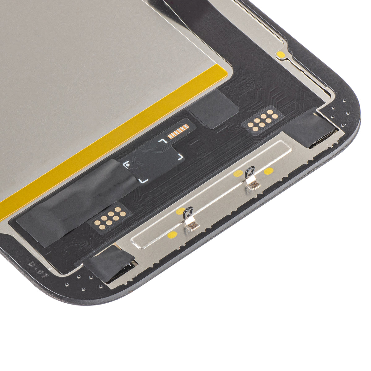 Display cu Touchscreen MP compatibil cu Apple iPhone 15, cu Rama, Versiune Soft OLED FHD IC Movable, Negru