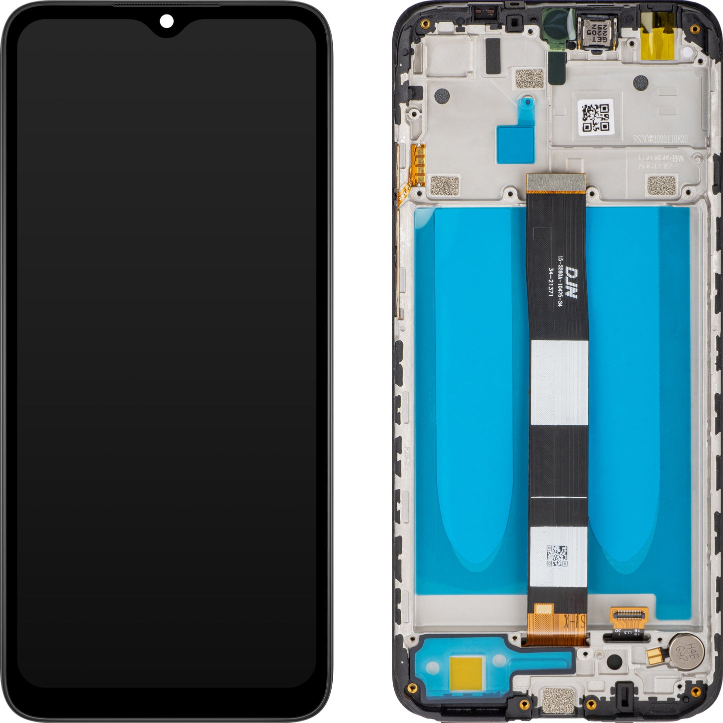 Display cu Touchscreen MP compatibil cu Xiaomi Redmi 9C NFC / 9C / 9A, cu Rama, Negru