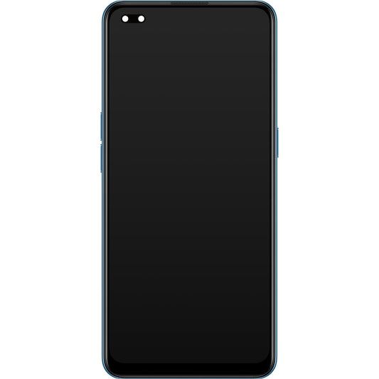 Display cu Touchscreen Oppo Reno4 5G, cu Rama, Albastru (Galactic Blue), Service Pack 4904704