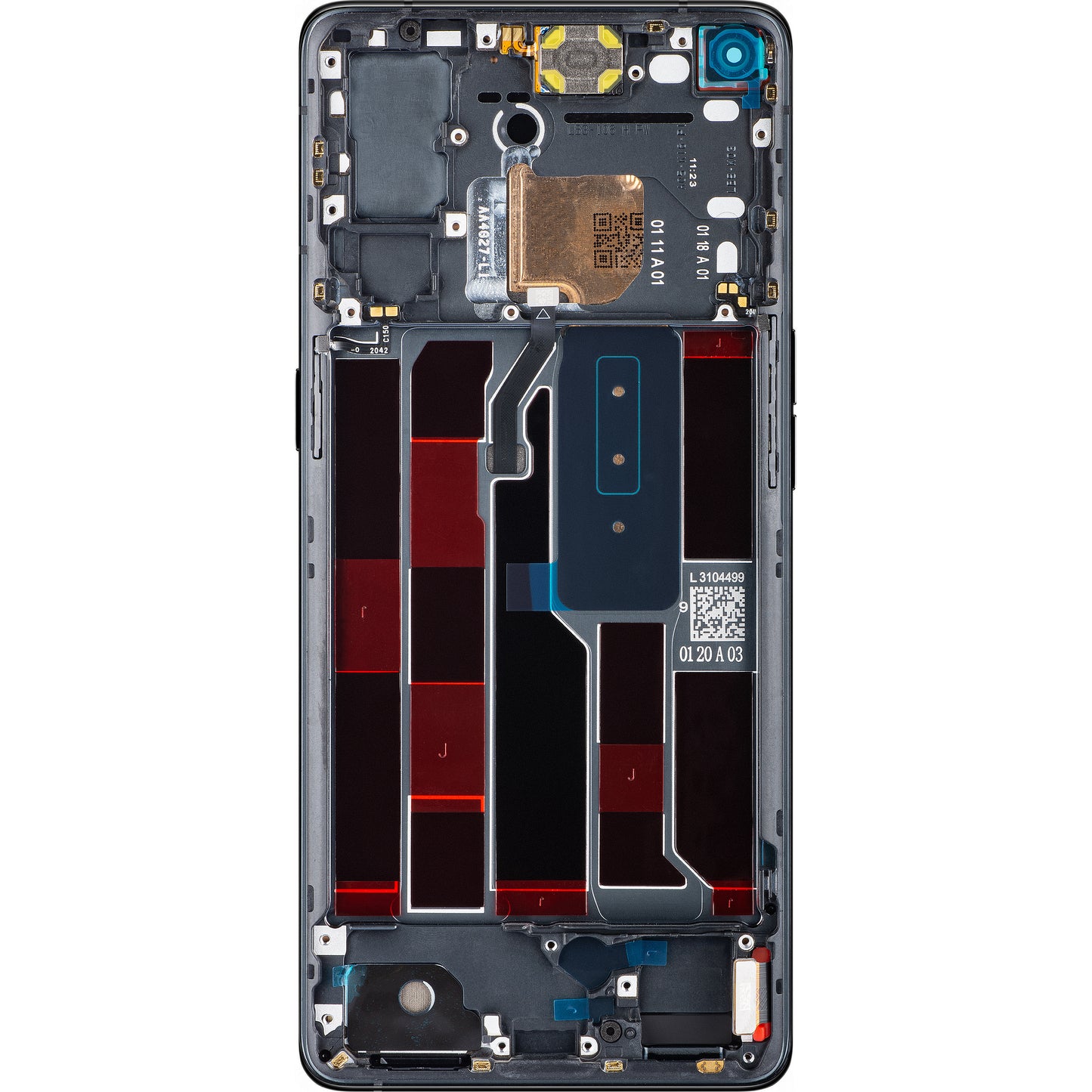 Display cu Touchscreen Oppo Reno4 Pro 5G, cu Rama, Negru (Space Black), Service Pack 4904736