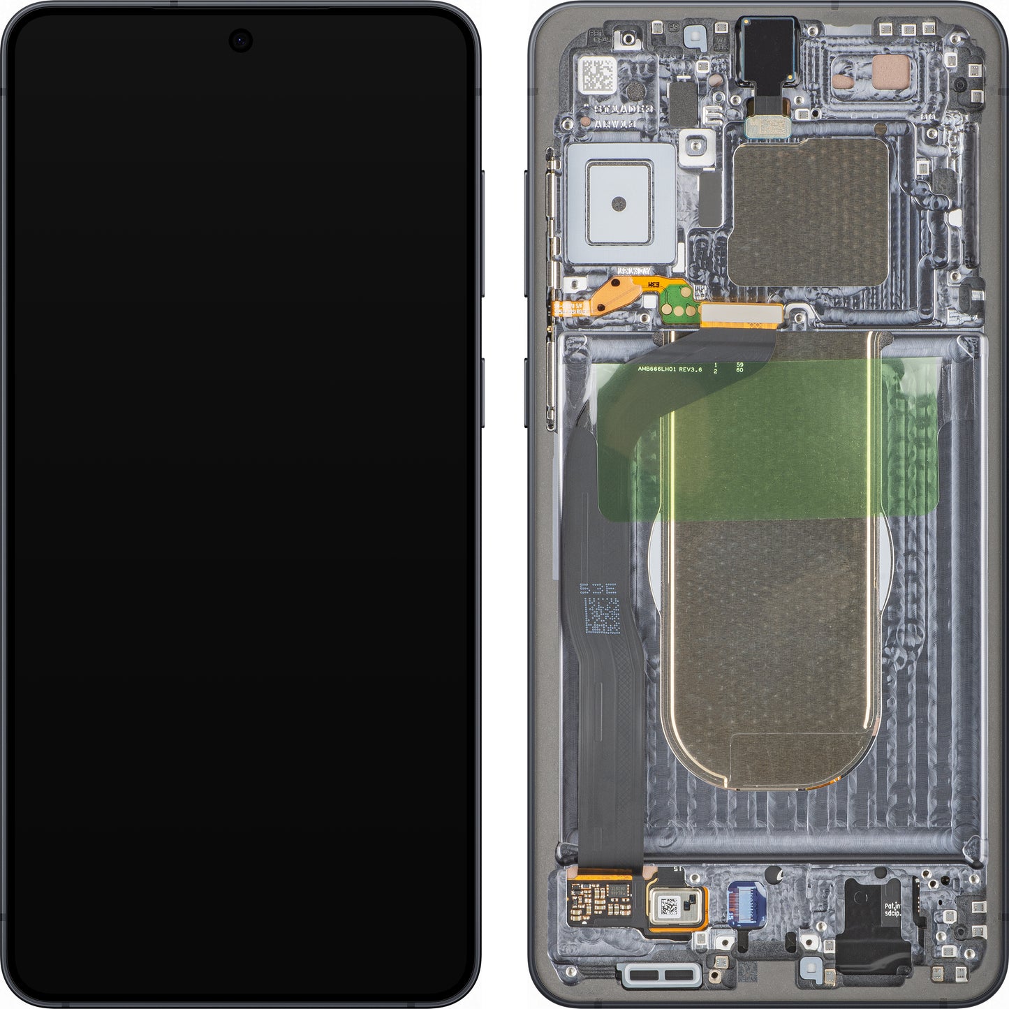 Display cu Touchscreen Samsung Galaxy S25 Edge S937, cu Rama, Negru (Titanium Jetblack), Service Pack GH82-37224C