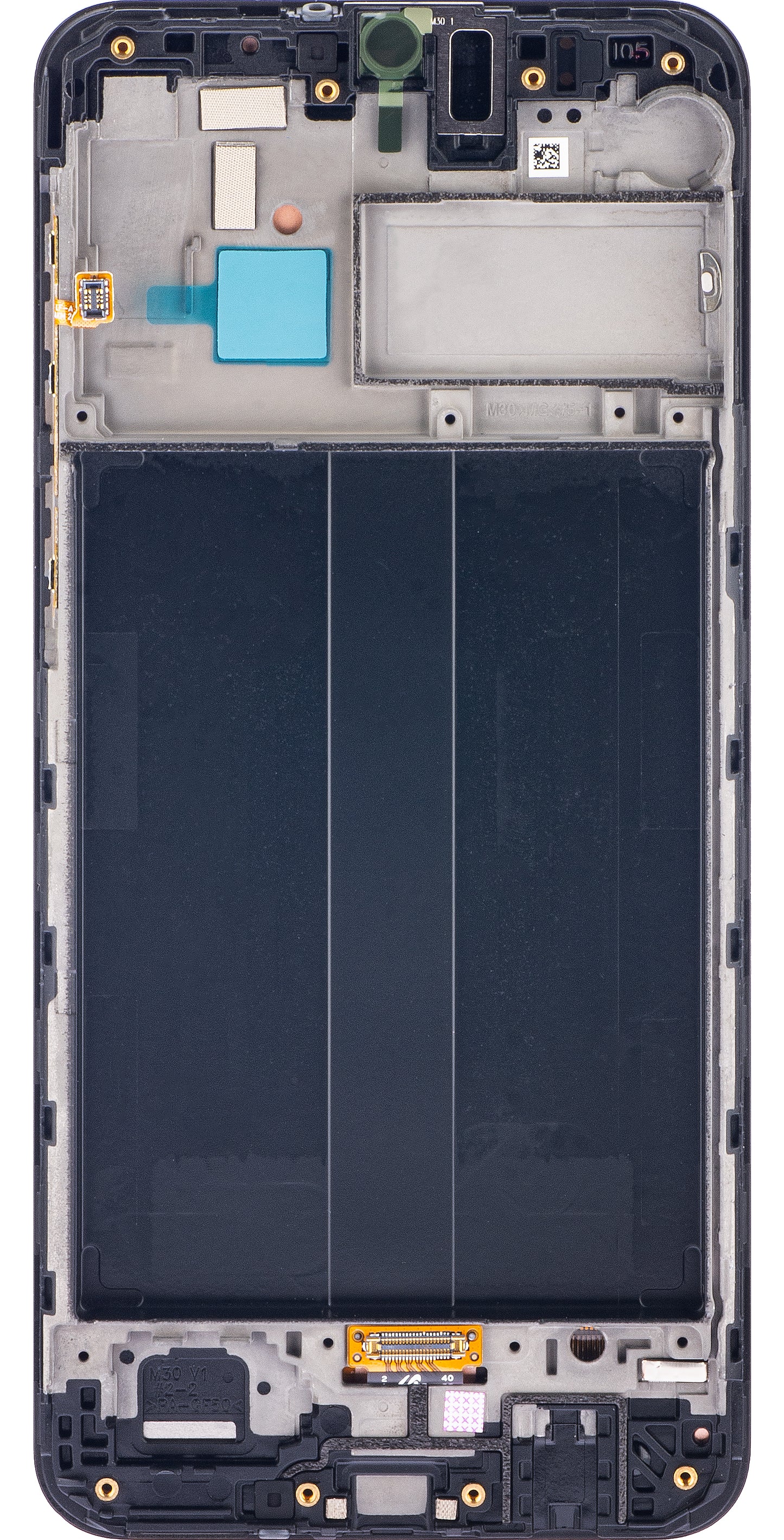 Display cu Touchscreen Samsung Galaxy M30 M305, cu Rama, Negru, Service Pack GH82-19347A