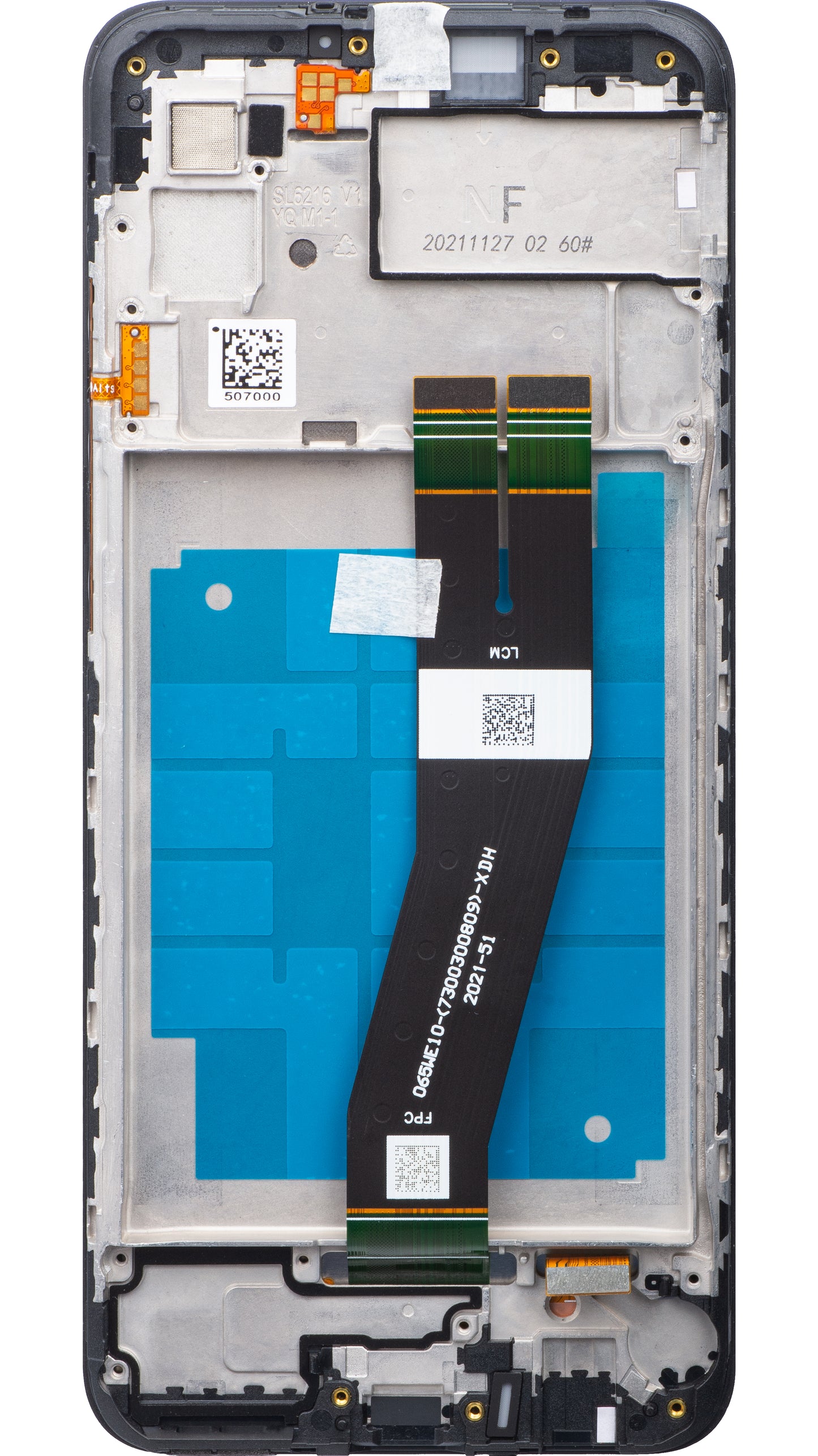 Display cu Touchscreen Samsung Galaxy A03 A035, cu Rama, Versiune G, Negru, Service Pack GH81-21626A